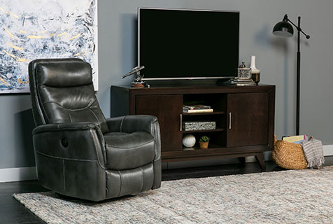 upholstery recliner with high performance fabric