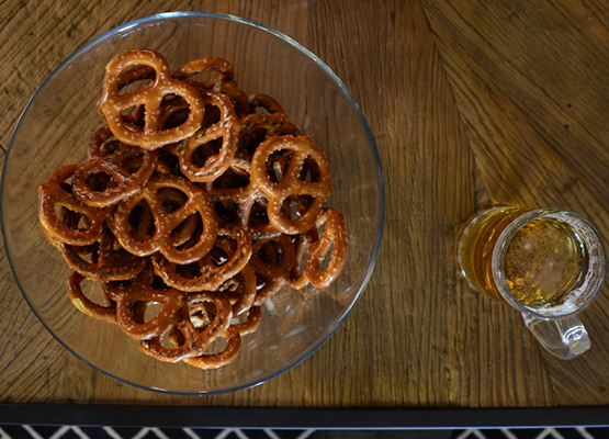 kitchen island pretzels