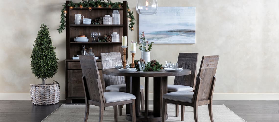 christmas rustic dining