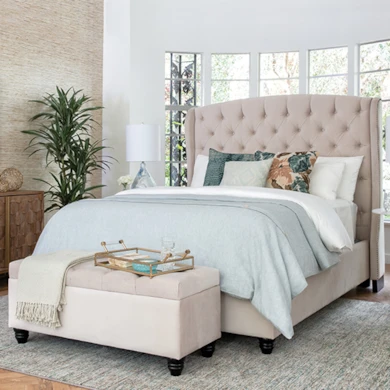 tufted bedroom featured mobile