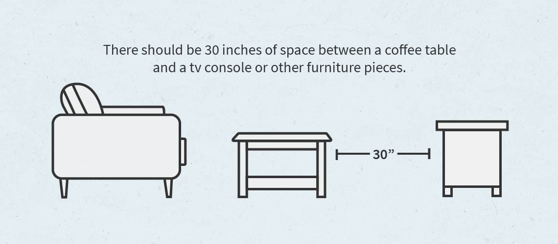 coffee table size guide furniture