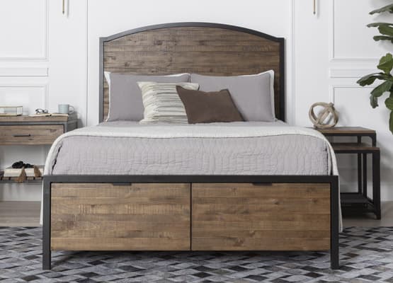 industrial bed wood