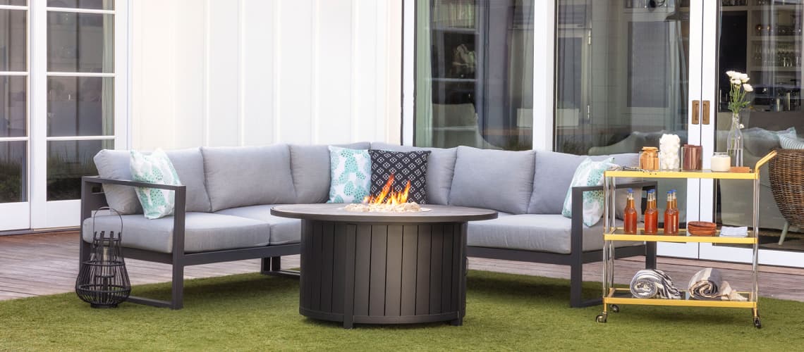 how to light a gas fire pit