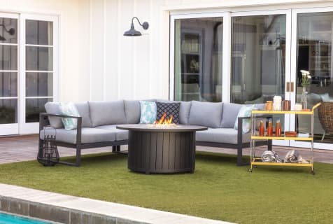 how to light a gas firepit