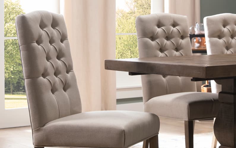 tufted chairs