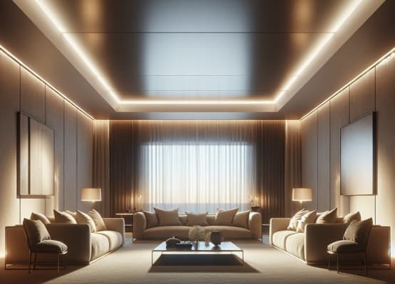 led living room wall light example