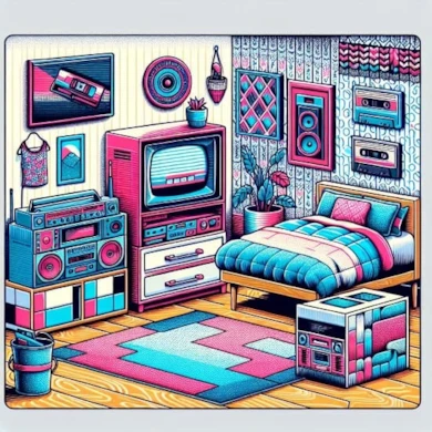80s bedroom square