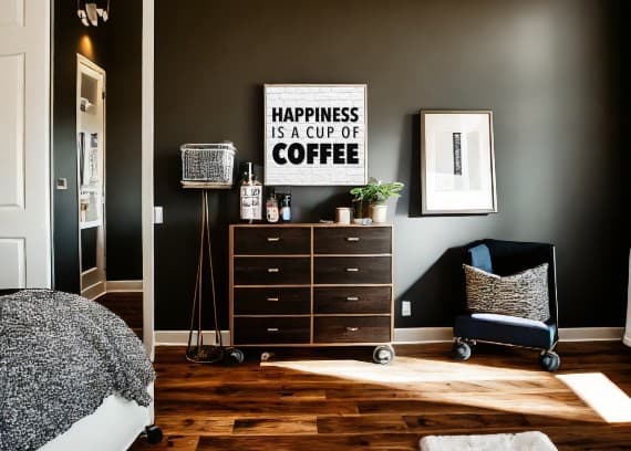 bedroom coffee bar ideas