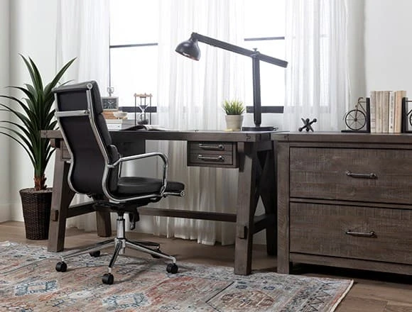 Industrial Office Design with Jaxon Grey Desk