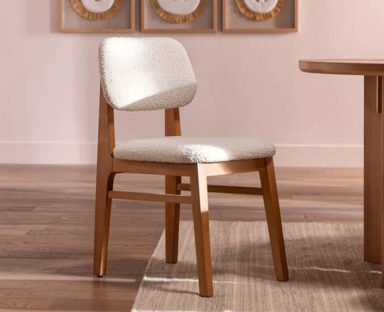 Modern Boucle Dining Chair