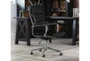 Moby Black Faux Leather Low Back Rolling Office Desk Chair - Room