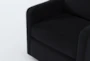 Aidan V Twist 32" Velvet Swivel Accent Chair - Detail
