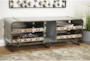 48X18 Grey Iron + Wood Console Table - Room