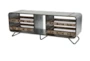48X18 Grey Iron + Wood Console Table - Signature