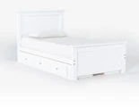 Twin White Beds