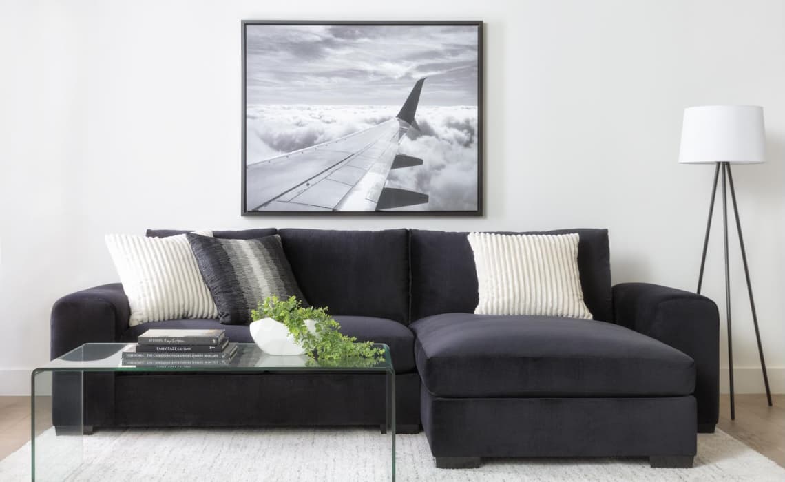 plane art idea for living room