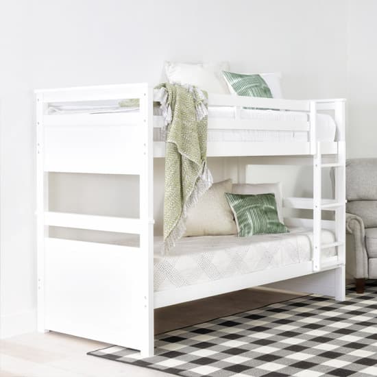 childrens bedroom white double deck