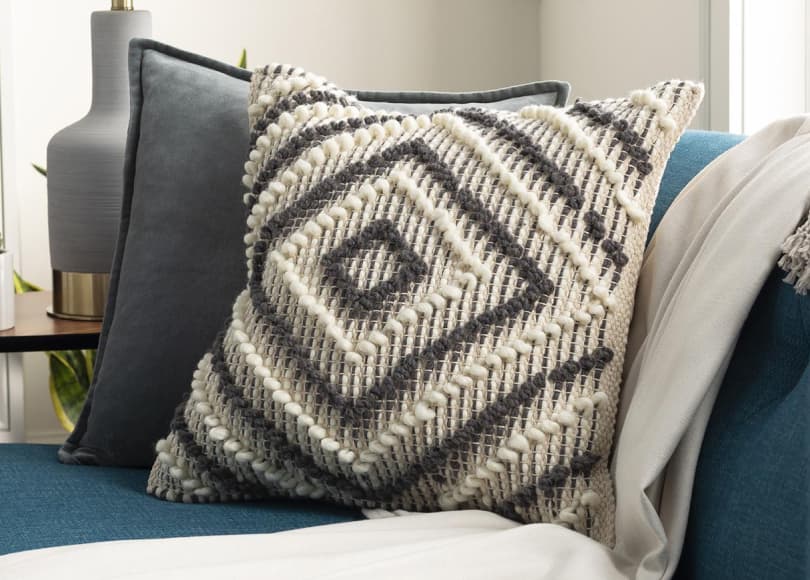 pillow combination geometric complimentary solid