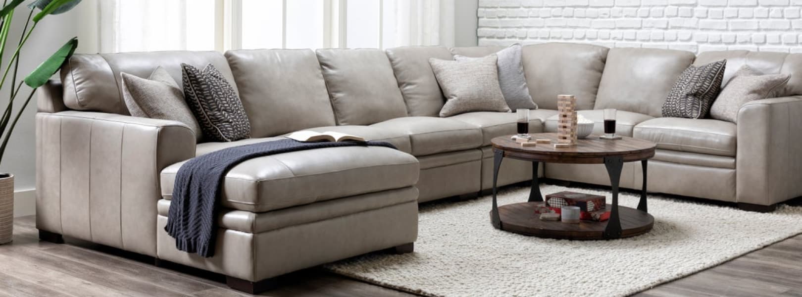 best leather sectionals