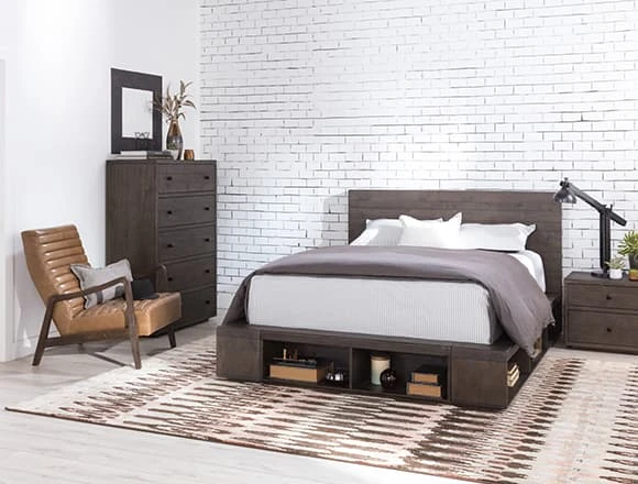 Industrial Bedroom with Dylan Bed