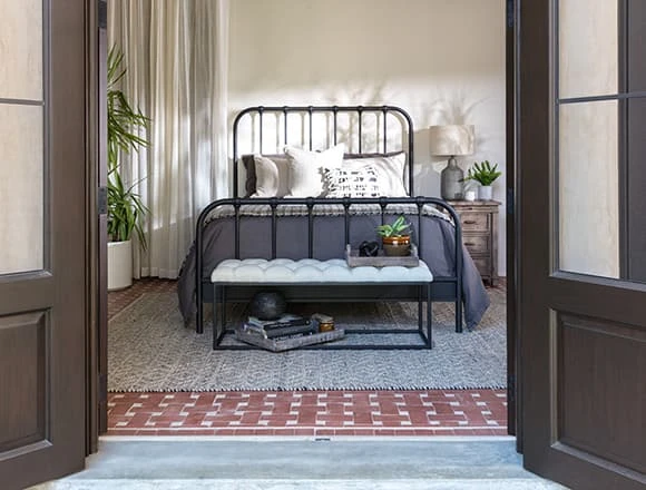 Industrial Bedroom with Knox Bed