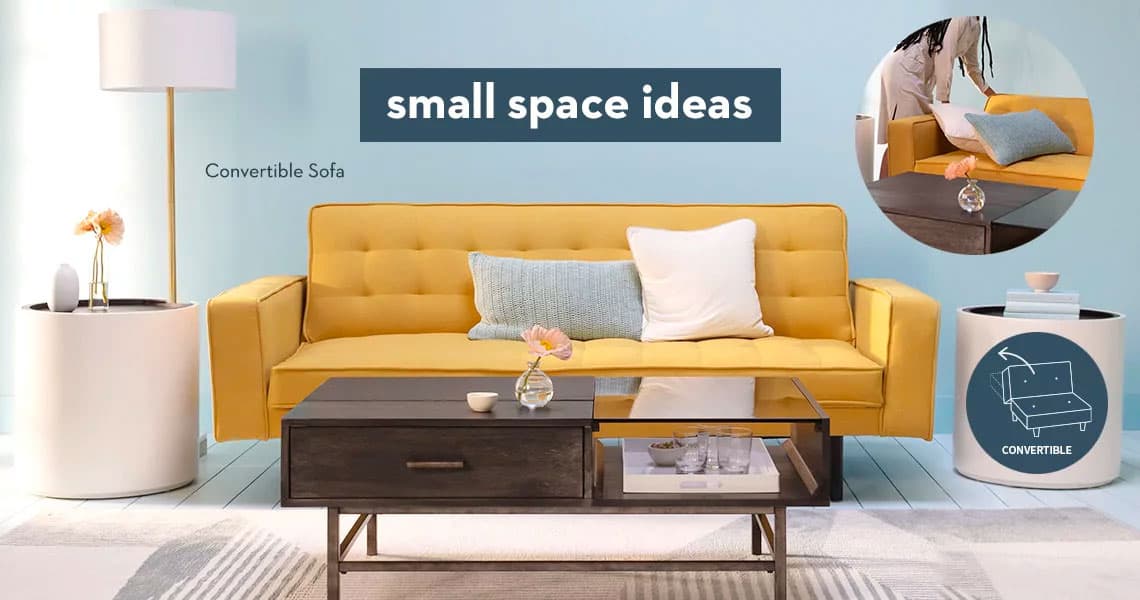 Small Space Living, Convertible Sofa