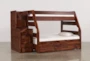 Sedona Twin Over Full Wood Bunk Bed With Trundle/Mattress & Stairway Chest - Signature
