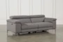 Talin Grey 85" Power Reclining Sofa with Adjustable Headrest & USB - Signature
