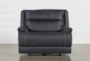 Garland Charcoal Power Oversized Recliner with Power Headrest & USB - Front