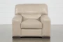 Grandin Wheat Leather Chair - Front
