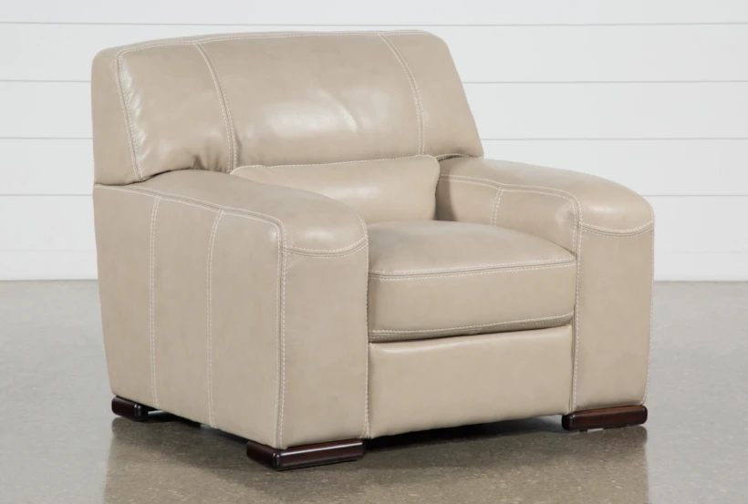 Grandin Wheat Leather Chair - 360