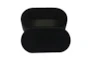 31" Celeste Modern Black Velvet Oval Bedroom Storage Bench - Top