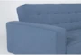 Petula II Blue 85" Convertible Sleeper Sofa Bed - Detail