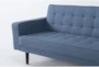 Petula II Blue 85" Convertible Sleeper Sofa Bed - Detail