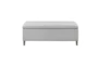 48" Modern Light Grey Storage Bench - Front