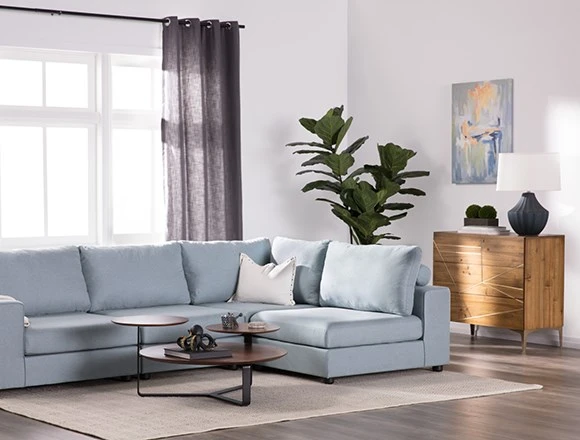 Modern Living Room with Gabrielle Sofa