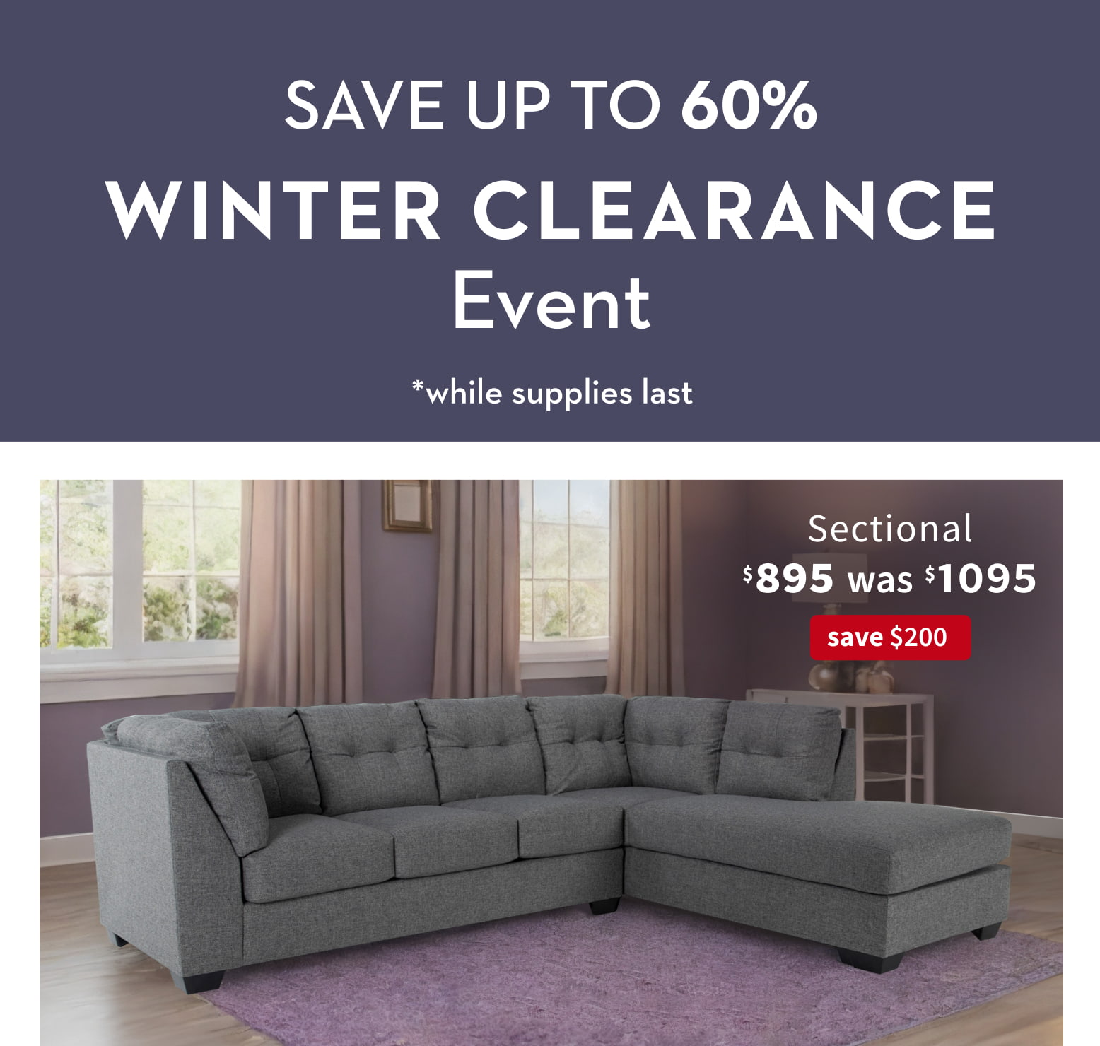 Web Winter Clearance Event 