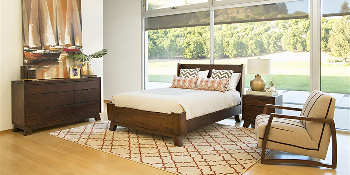 Transitional Bedroom With Blake Bed Displayed At Fremont