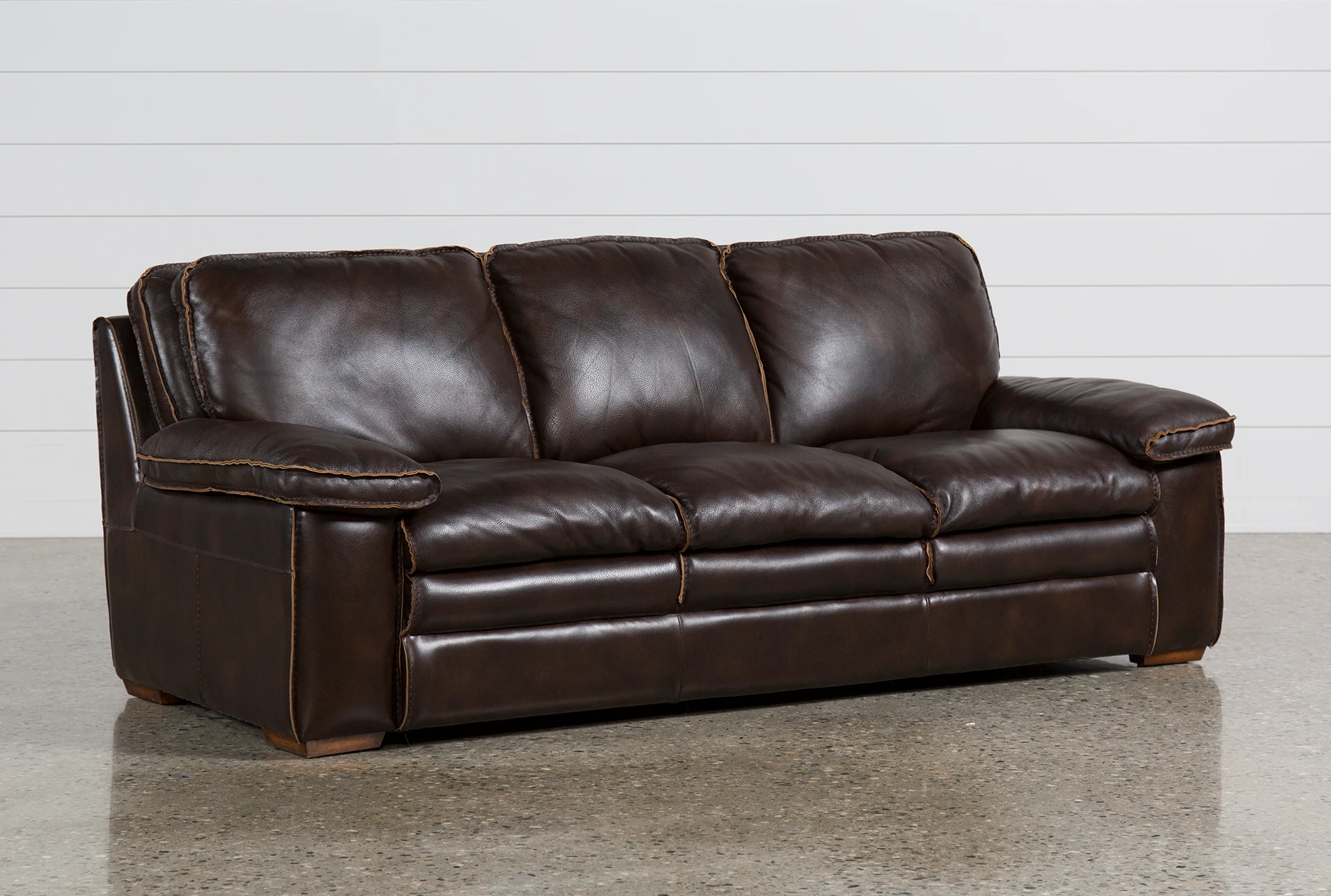 Walter Leather Sofa Living Spaces