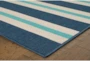 8'5"x13' Outdoor Rug-Cabana Stripes Blue - Detail