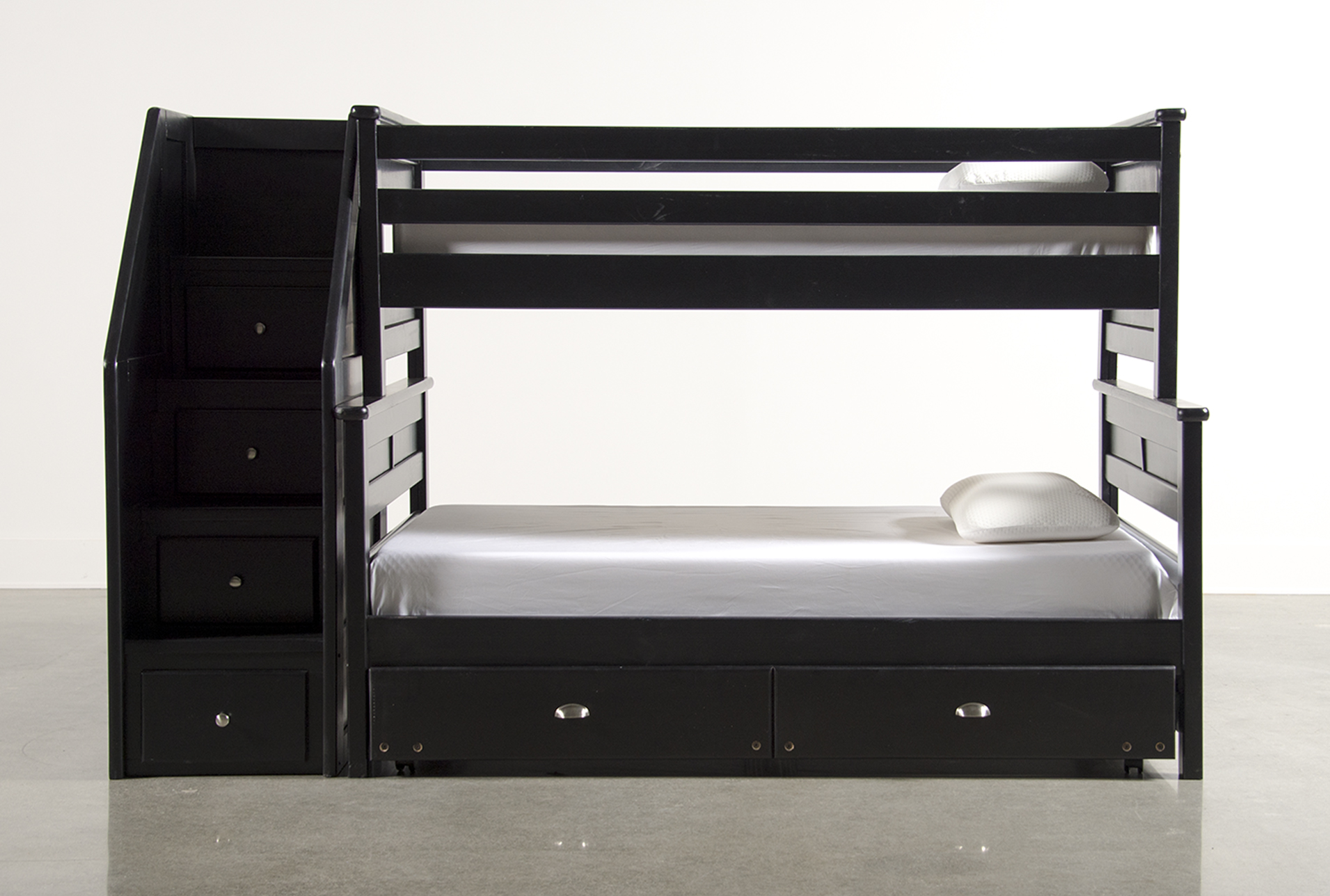 bunk bed with step drawers