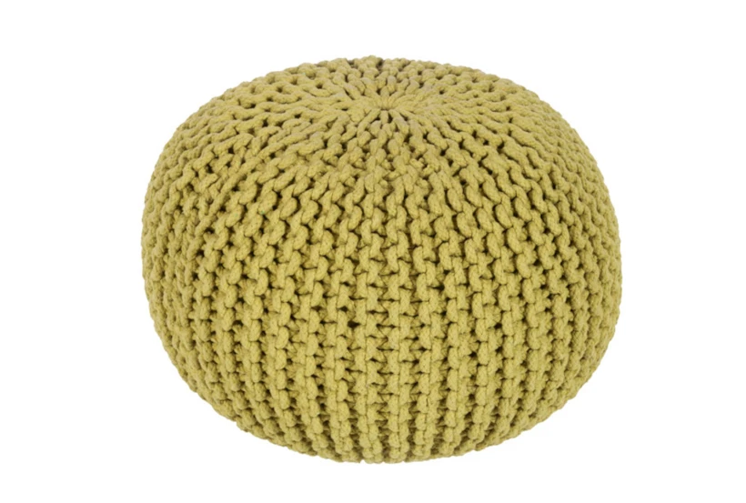 Pouf-Cabled Moss - 360