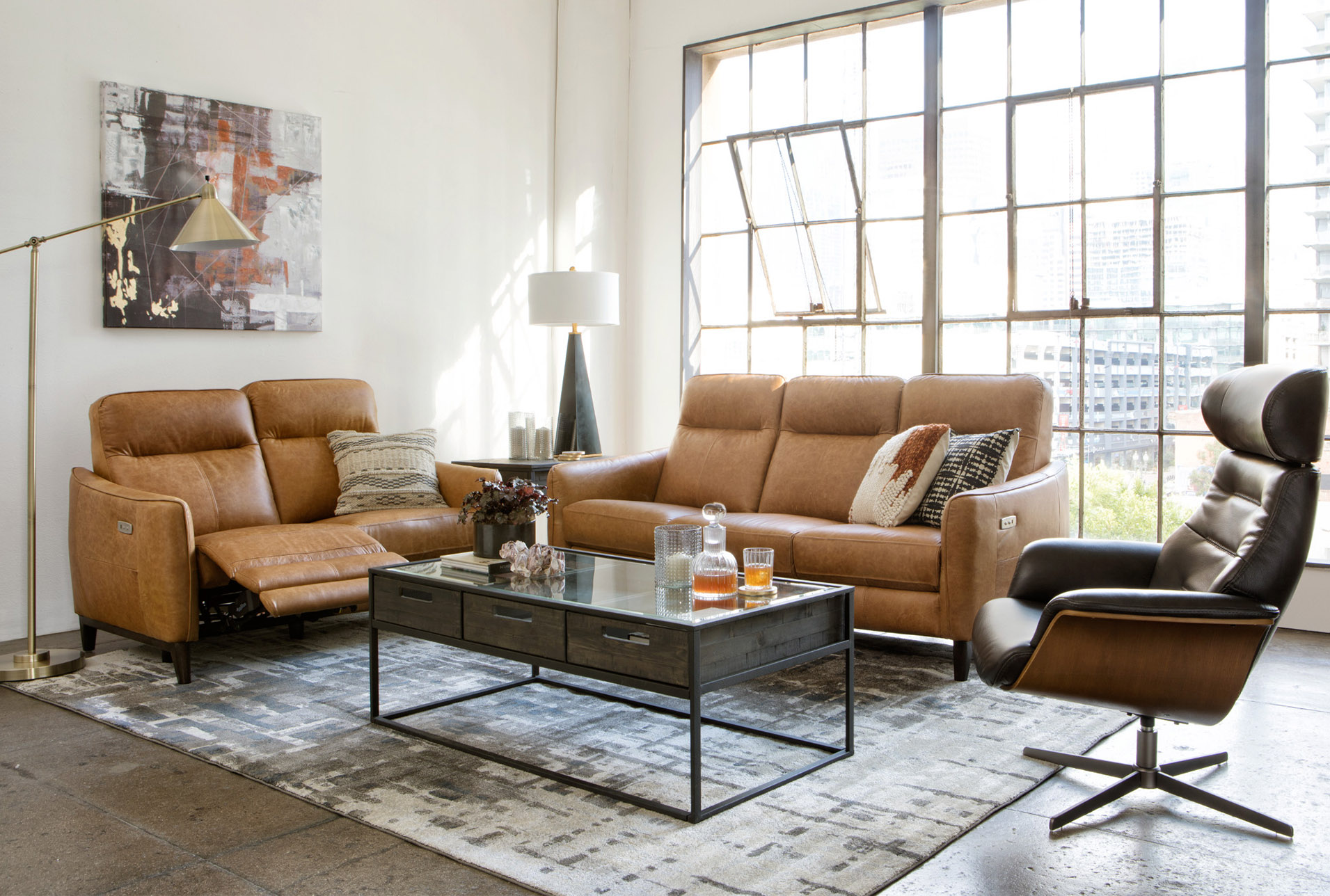 leather swivel chairs for living room