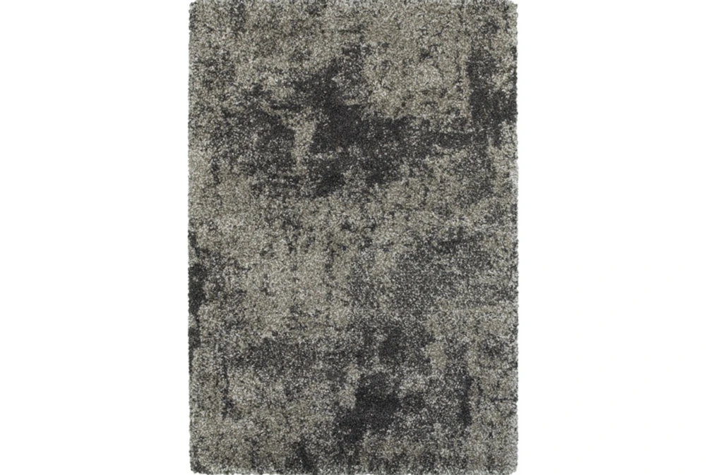 7'8"x10'8" Rug-Beverly Shag Graphite Faded