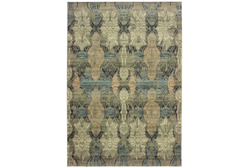 5'3"x7'5" Rug-Distressed Floral Blue/Taupe - 360