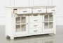 Jamestown White 62" Cabinet - Storage