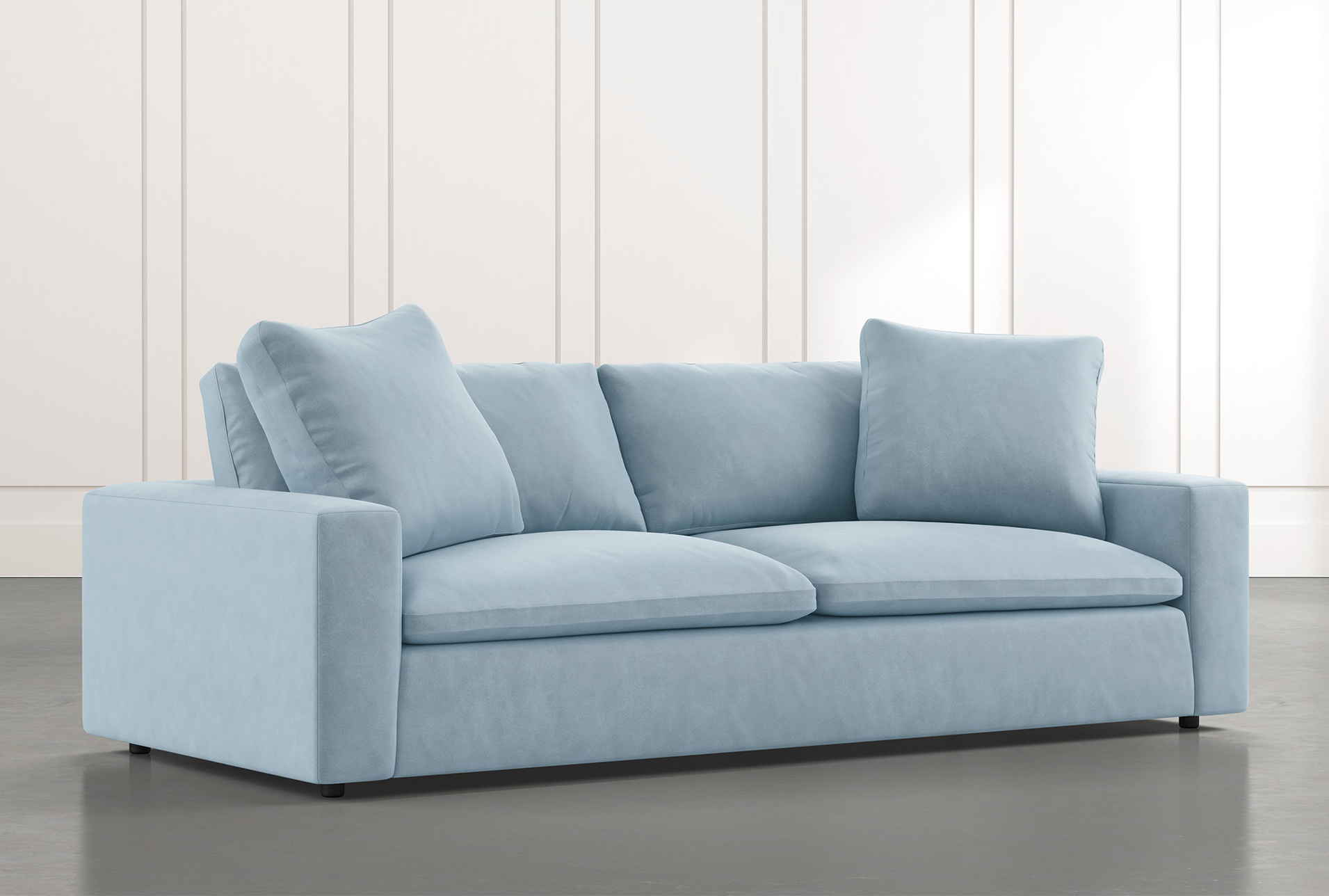 light blue sofa set