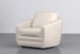 Chadwick Fog Grey 33" Swivel Accent Chair - Side