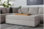 Delano Pearl Chenille 3 Piece 169" Fabric Sectional With Right Arm Facing Chaise - Room