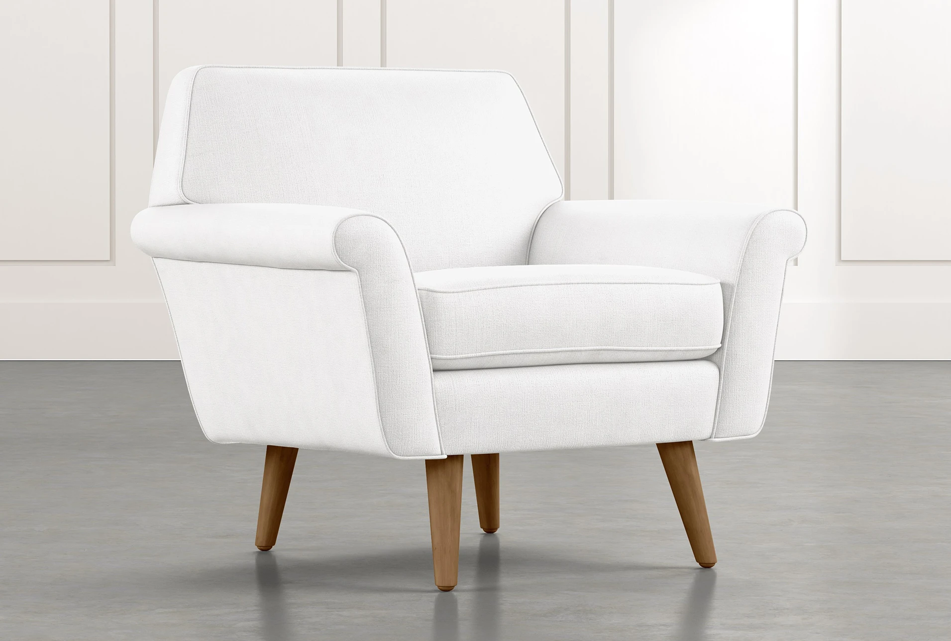 Patterson III White Accent Chair | Living Spaces